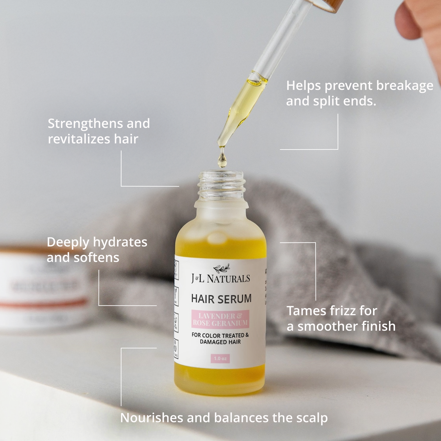 J & L Naturals Hair Serum